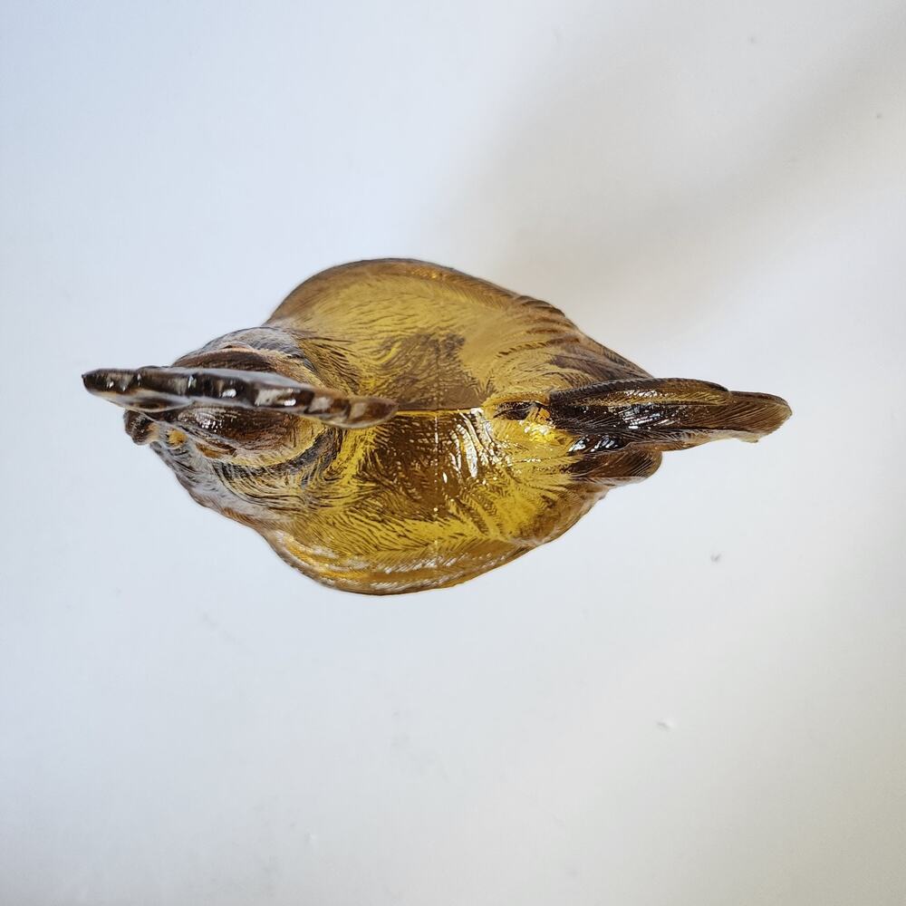 Vintage Golden Amber Glass Rooster Pedestal Lidded Candy Dish 9” Tall Unmarked - Picture 6 of 9